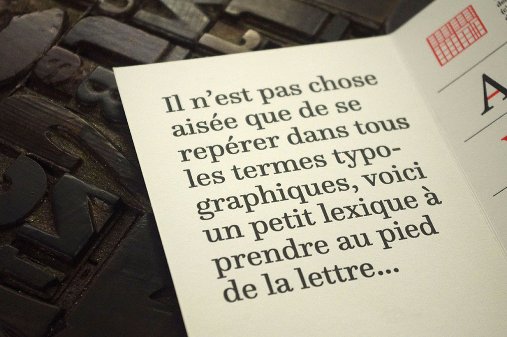 questa serif typeface letterpress nantes