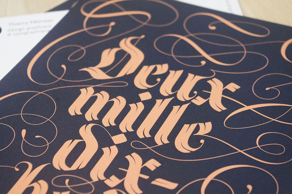 lettering cards arabesques blackletter